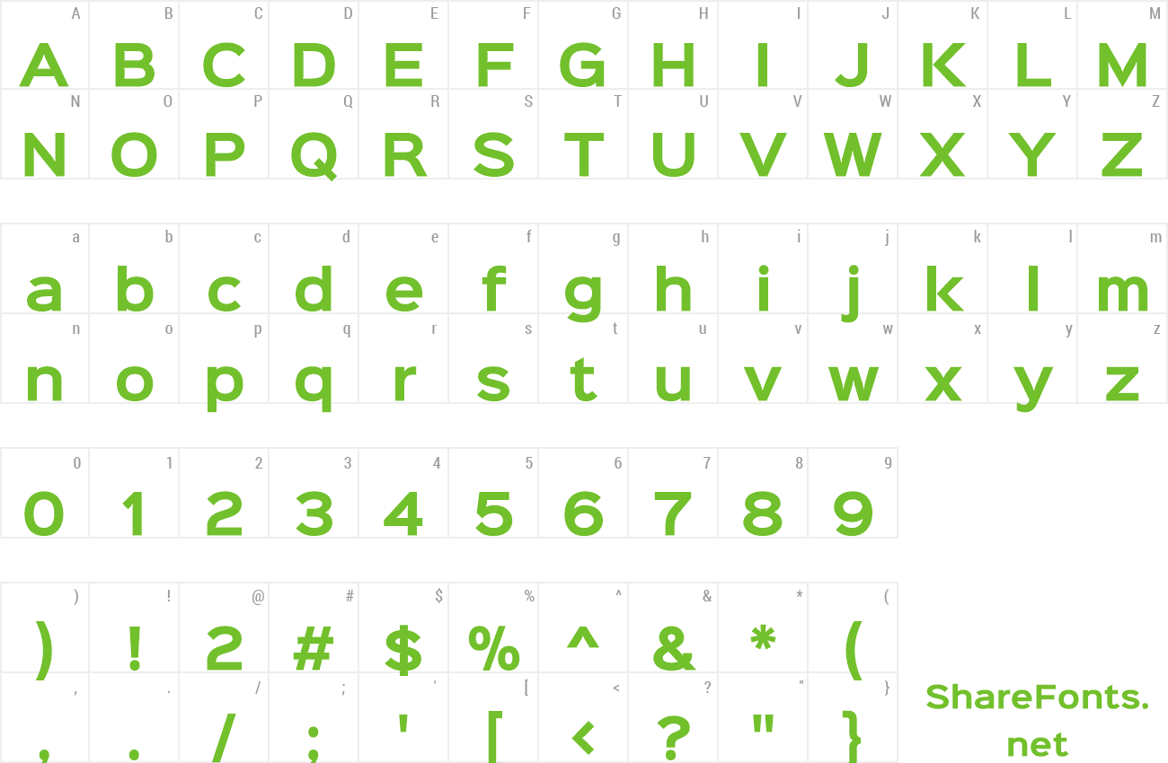 Font Sinkin Sans 700 Bold preview